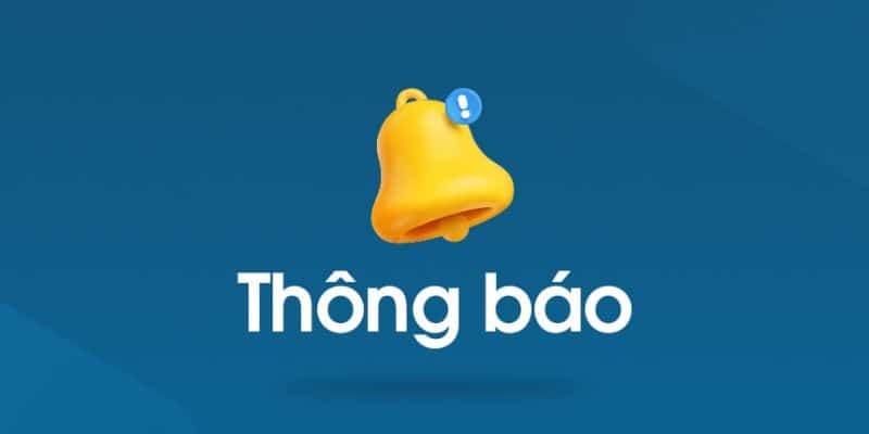 Nội dung quan trọng này đều được thông báo trước